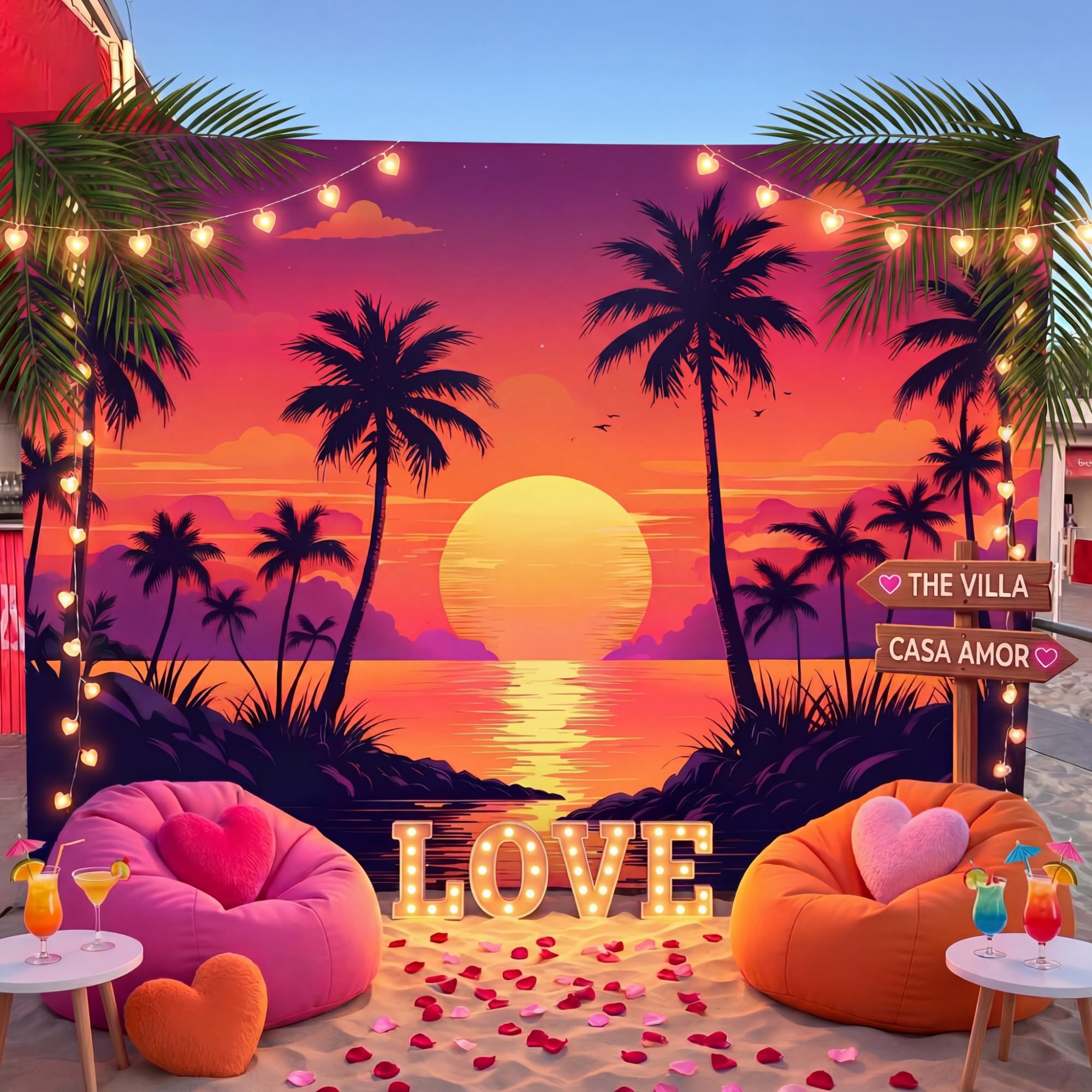 Photo 1 of Chumia Island Theme Sunset Backdrop - 7 x 5 ft