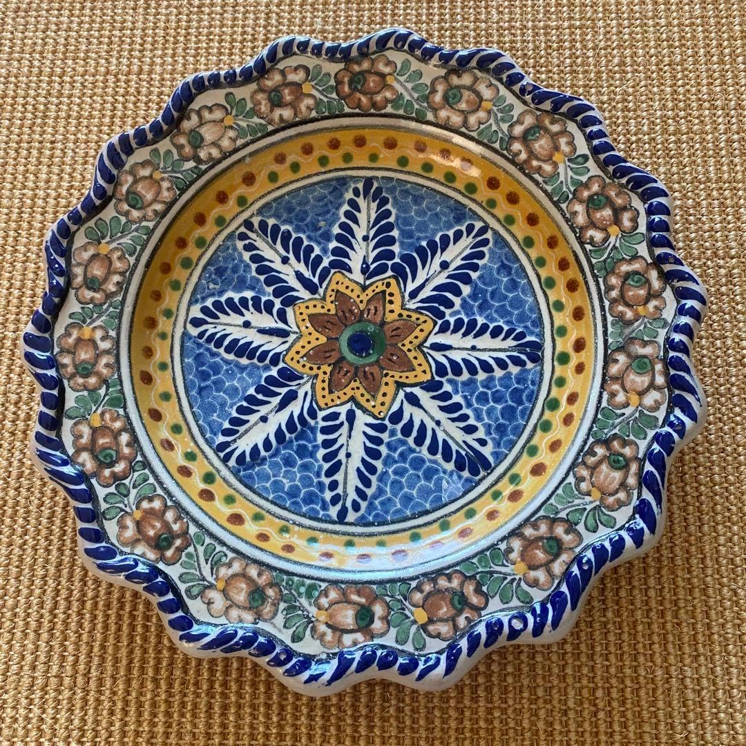 メキシコ タラベラ焼き 大皿5 ワカモレボウル3ケ 4個セット メキシコ