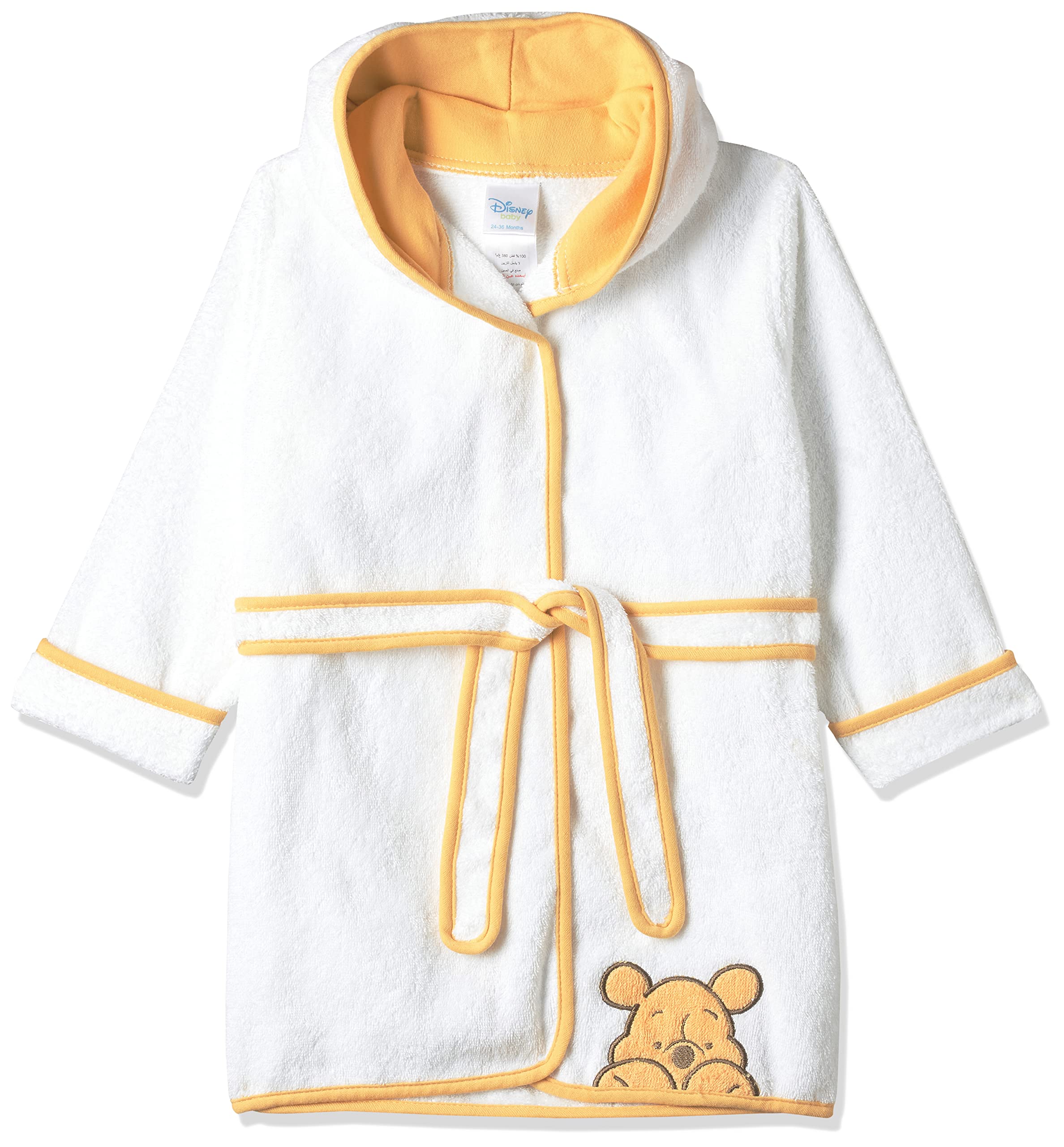 DisneyDisney Infants Bathrobe Hooded (24-36 Months) - Winne The Pooh- Premium Terry Cotton
