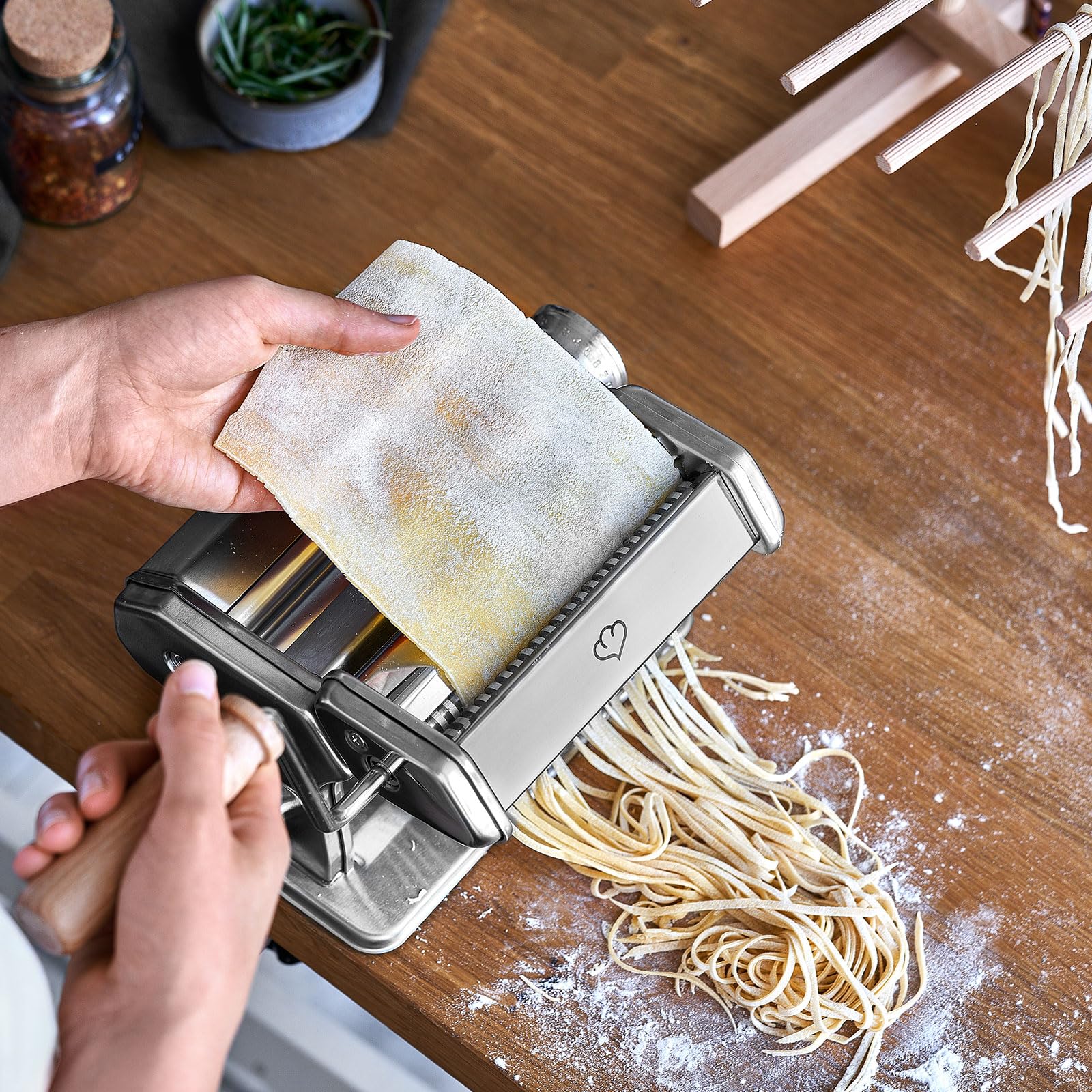 SPRINGLANE Nasadka Linguine do ręcznej maszyny do makaronu Nonna