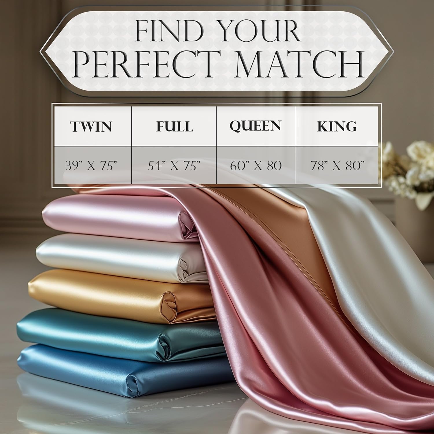 DECOLURE Satin Fitted Sheet Queen Size (1 PC) – Luxuriously Smooth & Softer Than Silk Bed Sheets w/ 15 Inch Deep Pocket Hypoallergenic Wrinkle Free, Secure Snug Fit, Elastic Corner Straps (Grey) - Image 8