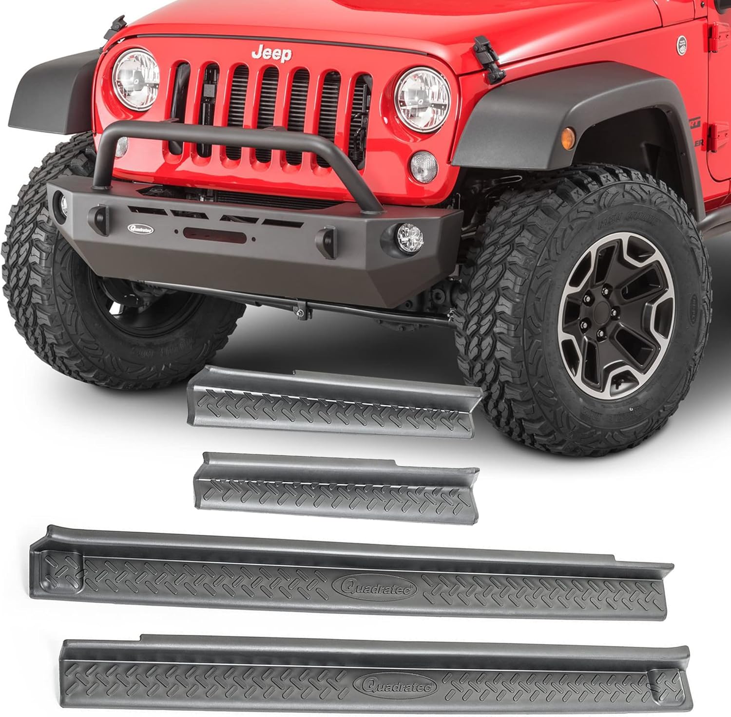 Quadratec 4Piece Front and Rear Door Sill Guards Fits