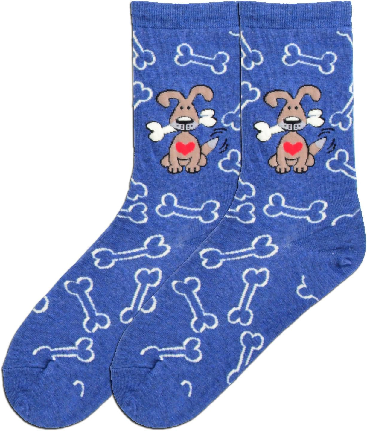 K. Bell Medias Mujer Perros Lovers Diseño Crew Calcetines