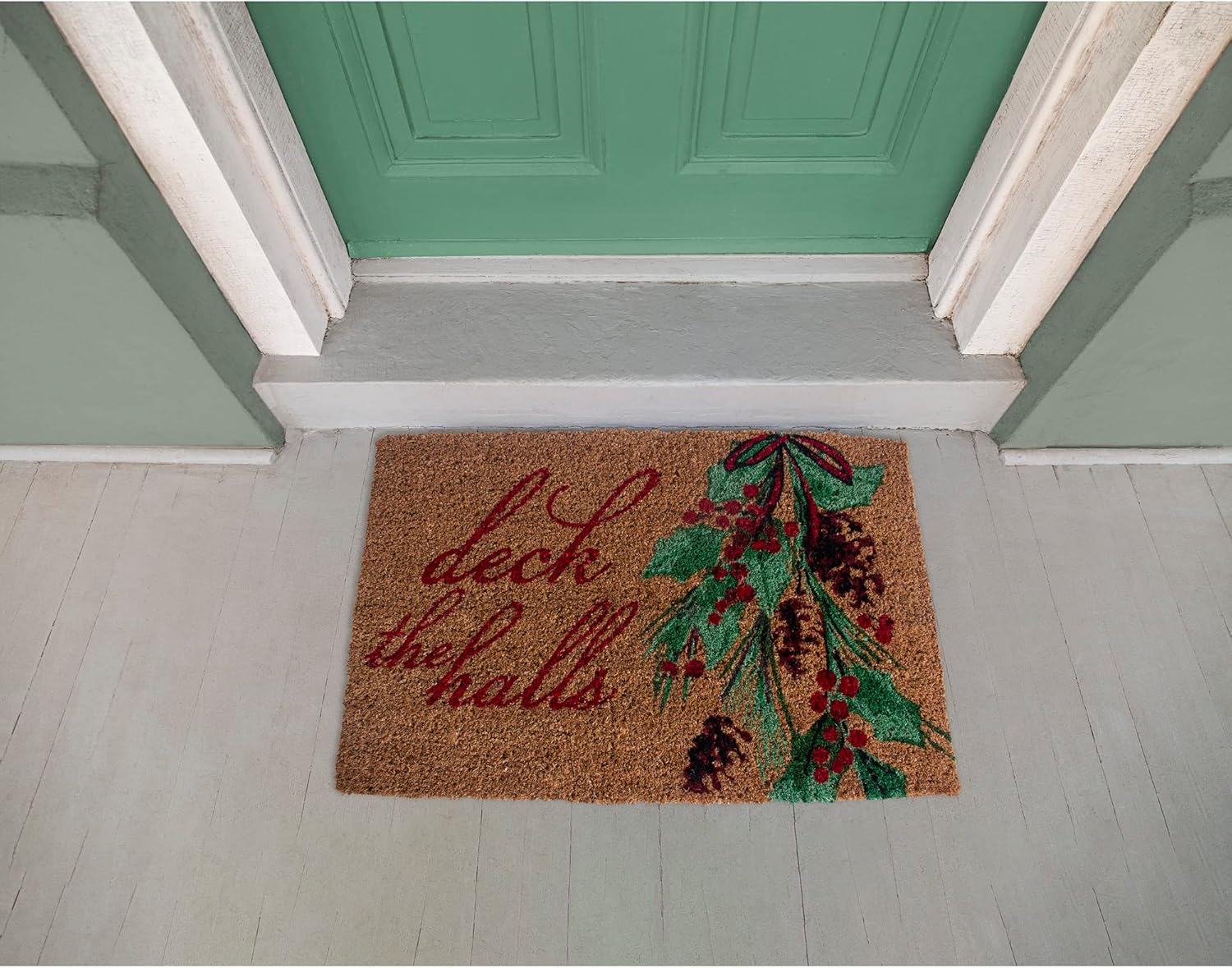 Entryways Williamsburg Doormat - Merry Pine, 22"x35"