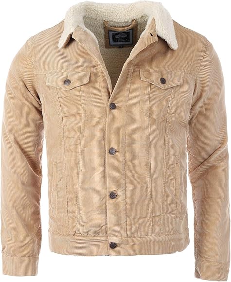 Cordjacke beige gefüttert Clearance