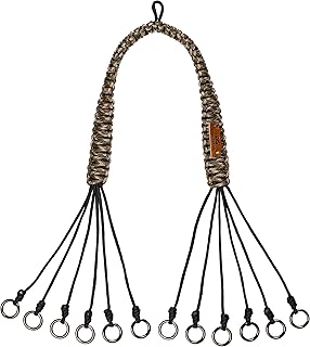 Game Carrier, Duck Carrier, 12 Drops, Slip Ring - Bird Tote, Waterfowl Game Carrier, Goose Hanger, Game Tote, Paracord - DynoGoods