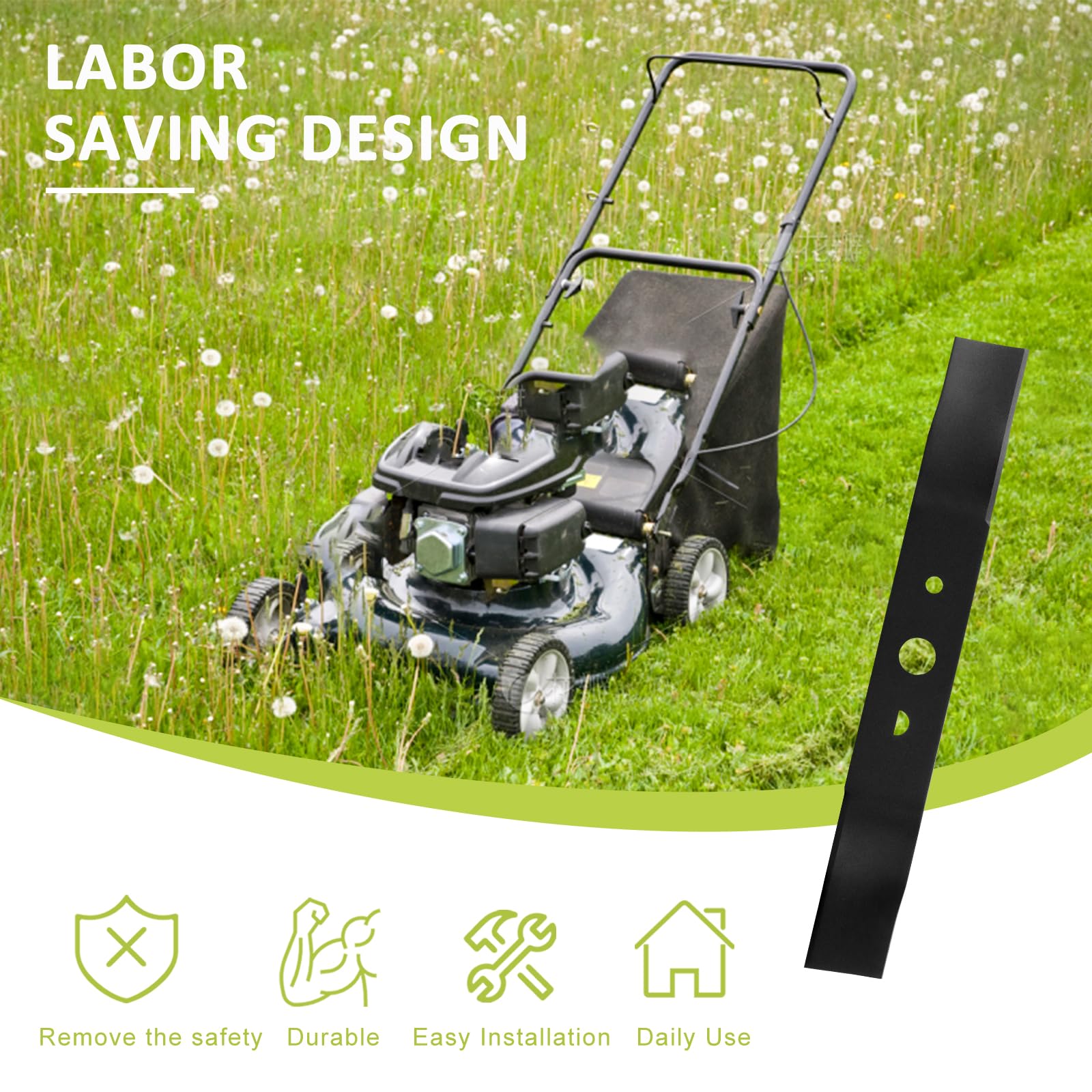 Greenworks Lawn Mower Earthtec 996516001 Mower Blades Replacement