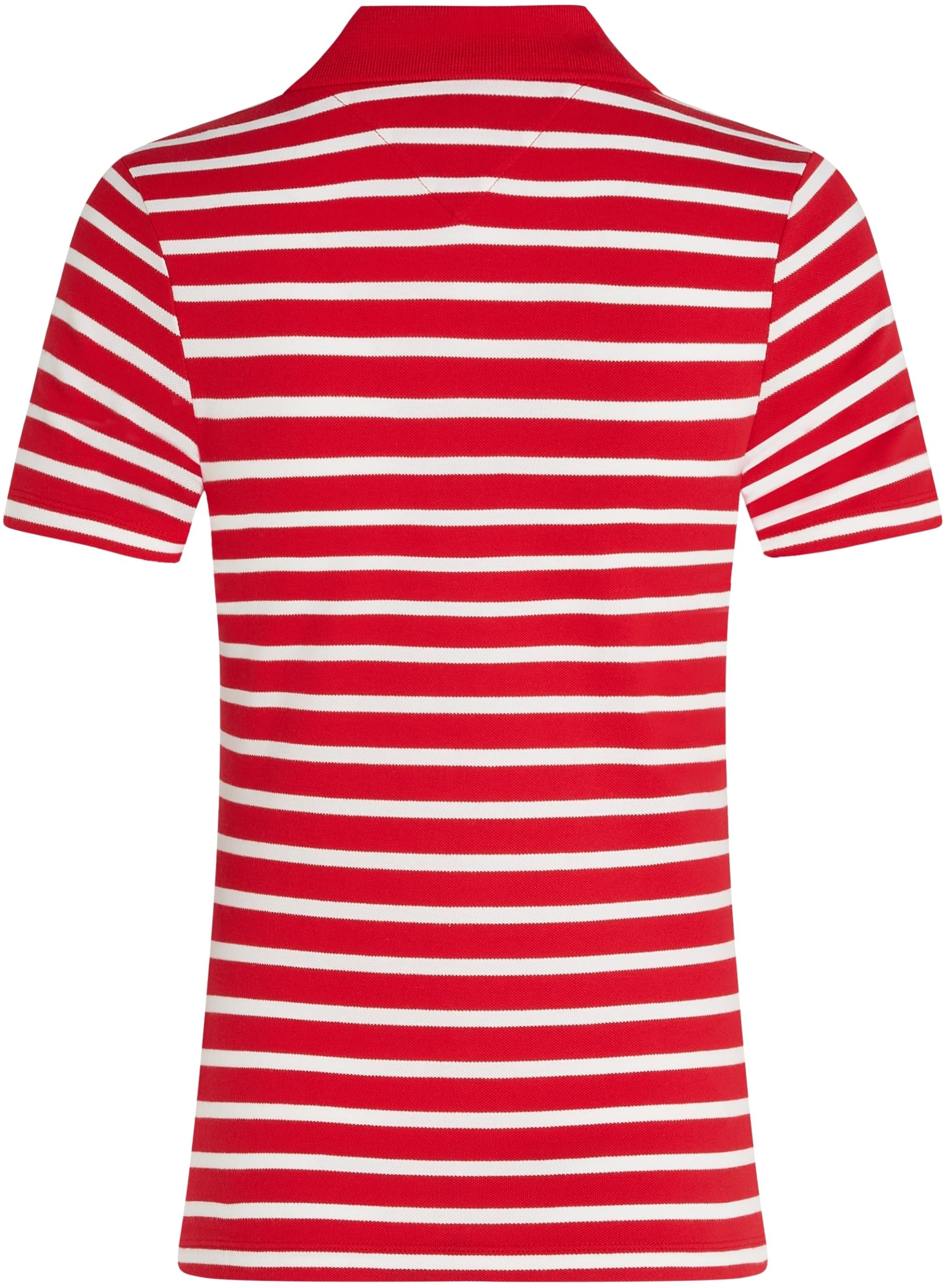 TOMMY HILFIGER Damska koszulka polo 1985 SLIM PIQUE SS WW0WW43225, czerwona, M, Czerwony (podstawowy czerwony/ecru Stp), M