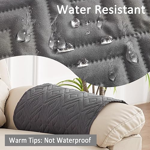 Miniatura 4 de Funda para Reposabrazos de Sofá, Funda para Reposacabezas de Silla Reclinable, Funda de Sillón con Bolsillos, Protector Acolchado Antideslizante de