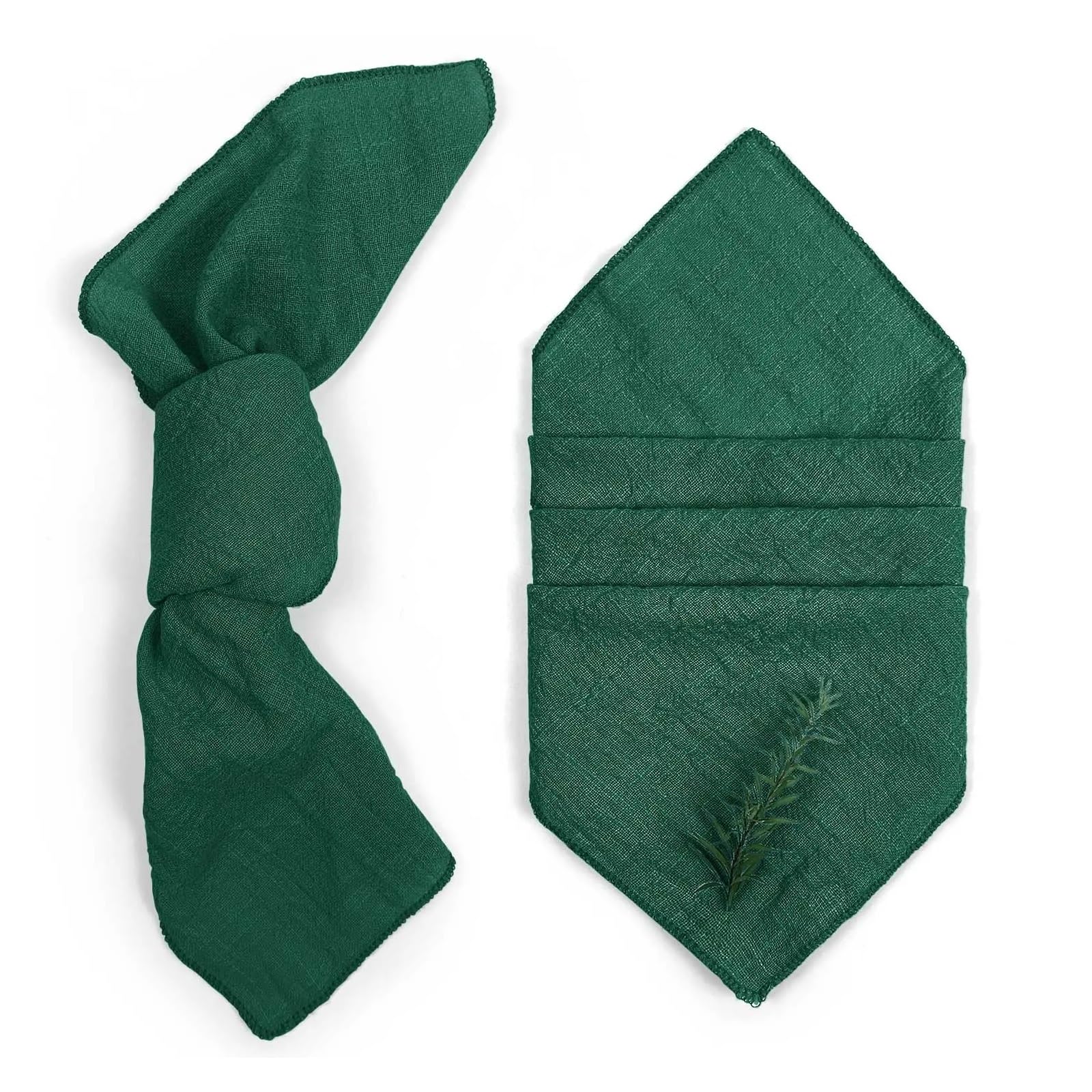 Serviettes en gaze de coton de qualité supérieure bords cousus - 7