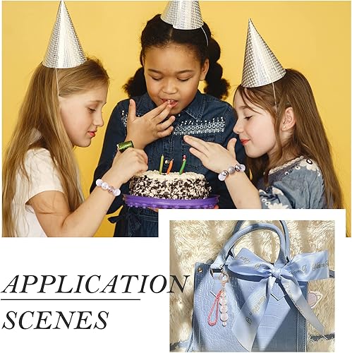 Miniatura 5 de Craftdady 60 cuentas redondas acrílicas de 0.787 pulgadas, 12 estilos de cuentas gruesas de chicle, cuentas focales gruesas, cuentas espaciadoras