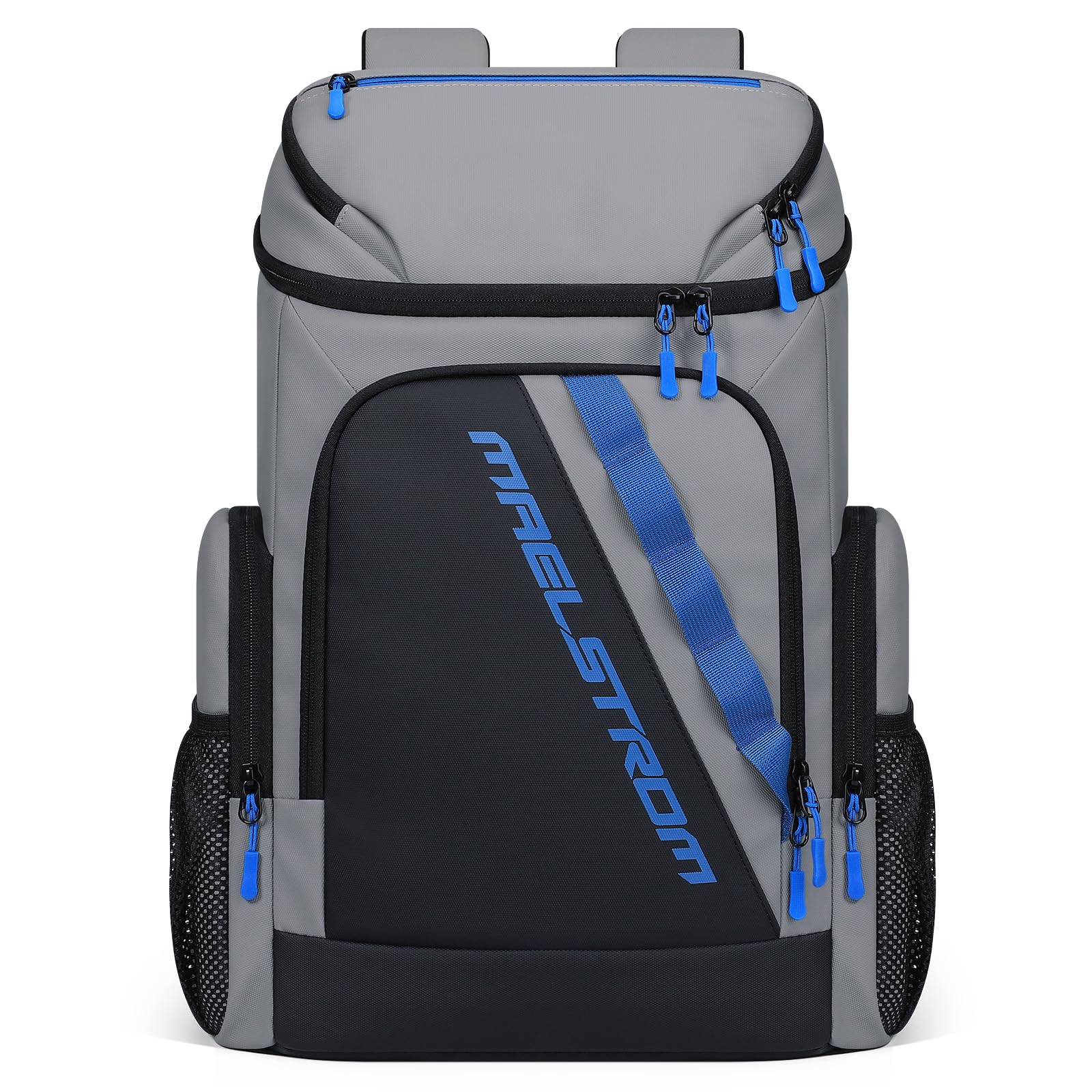 Maelstrom Backpack Cooler,36 Can Cooler Backpack,Soft Cooler Bag Insulated Leakproof,Lightweight Ice Chest Backpack,Travel Cooler Lunch Backpack for Camping,Hiking,Beach,Gray