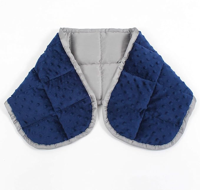 Sleepymoon Weighted Shoulder Neck Wrap Unscented Heavy Small Pad 3lbs with Glass