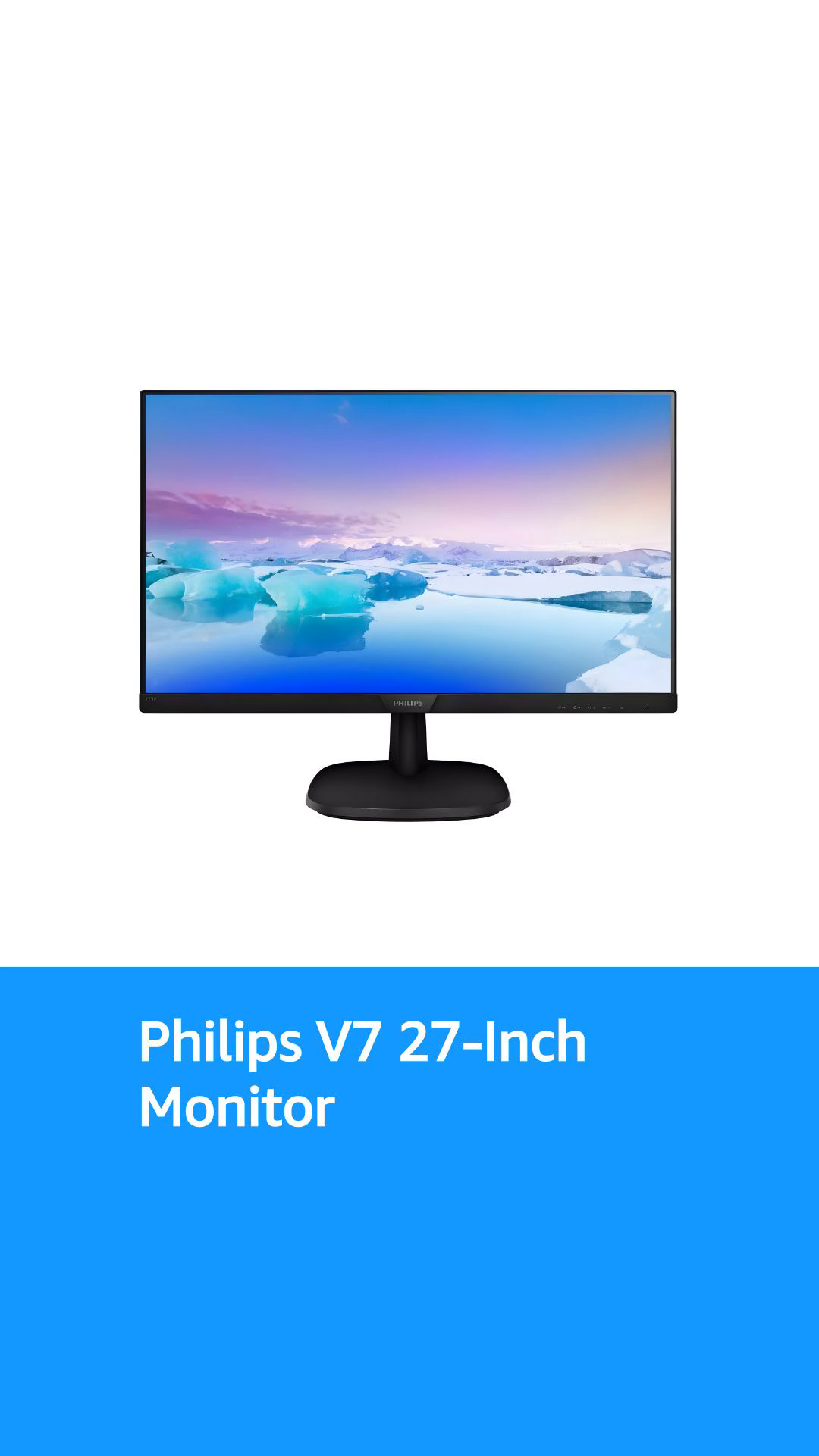 Stunning images, seamless design, Philips Monitors Full HD LCD.