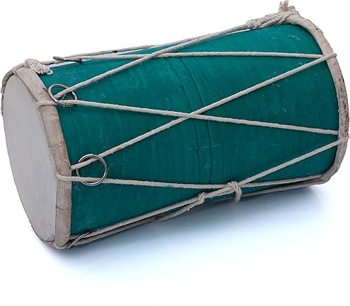 Juego de tambores de mesa folclóricos indios clásicos hechos a mano de madera y cuero, instrumentos musicales mundiales, Punjabi Dhol Dholak Dholki,