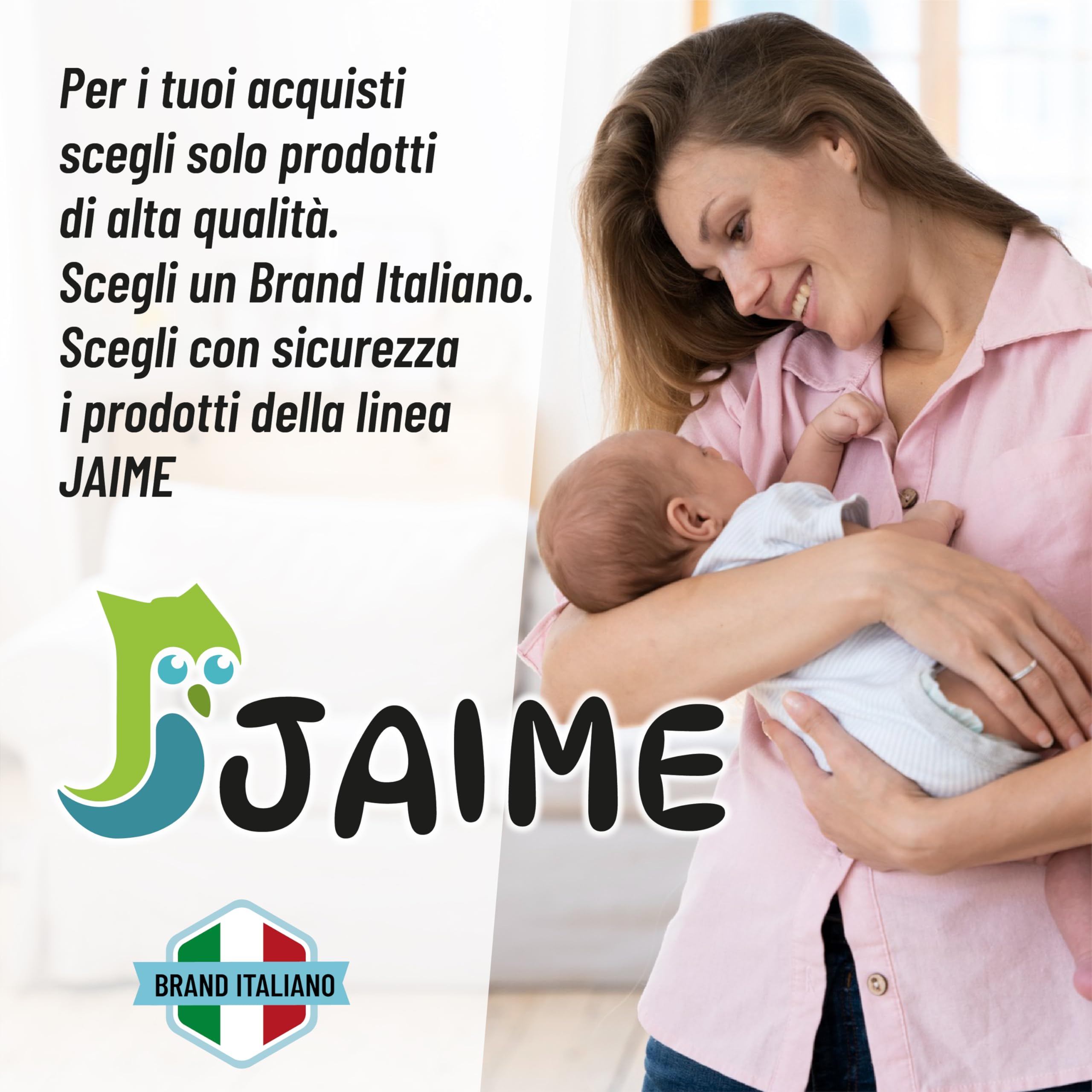 JAIME Coprimaterasso Lettino 60x120 cm, Copri Materasso Culla Neonato Cotone Impermeabile
