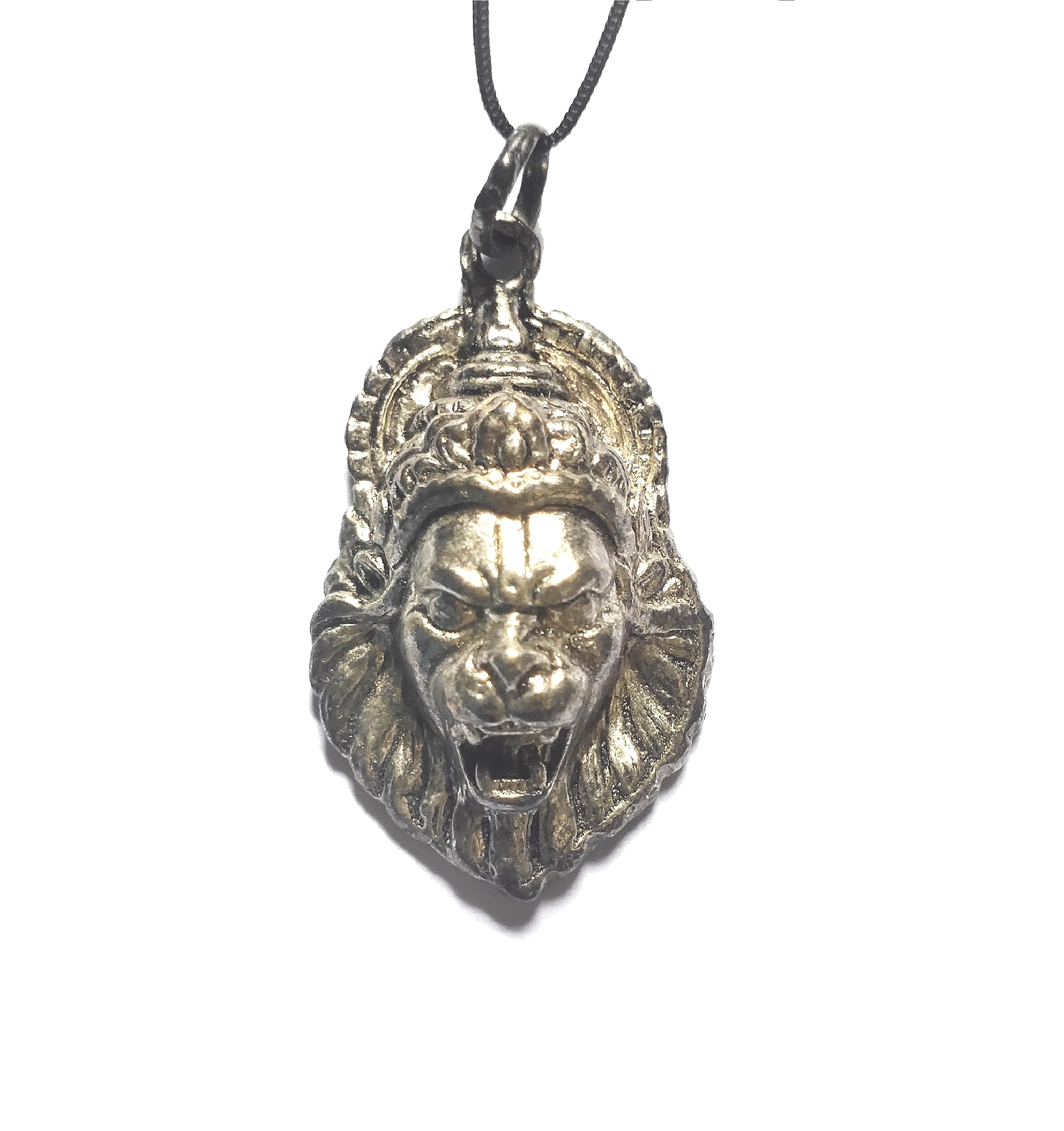 Laxmi Narasimha Swamy Locket Metal Pendant Lord Narasimha Locket Mala With Black Thread For Men And Women Pack Of 1-image-45