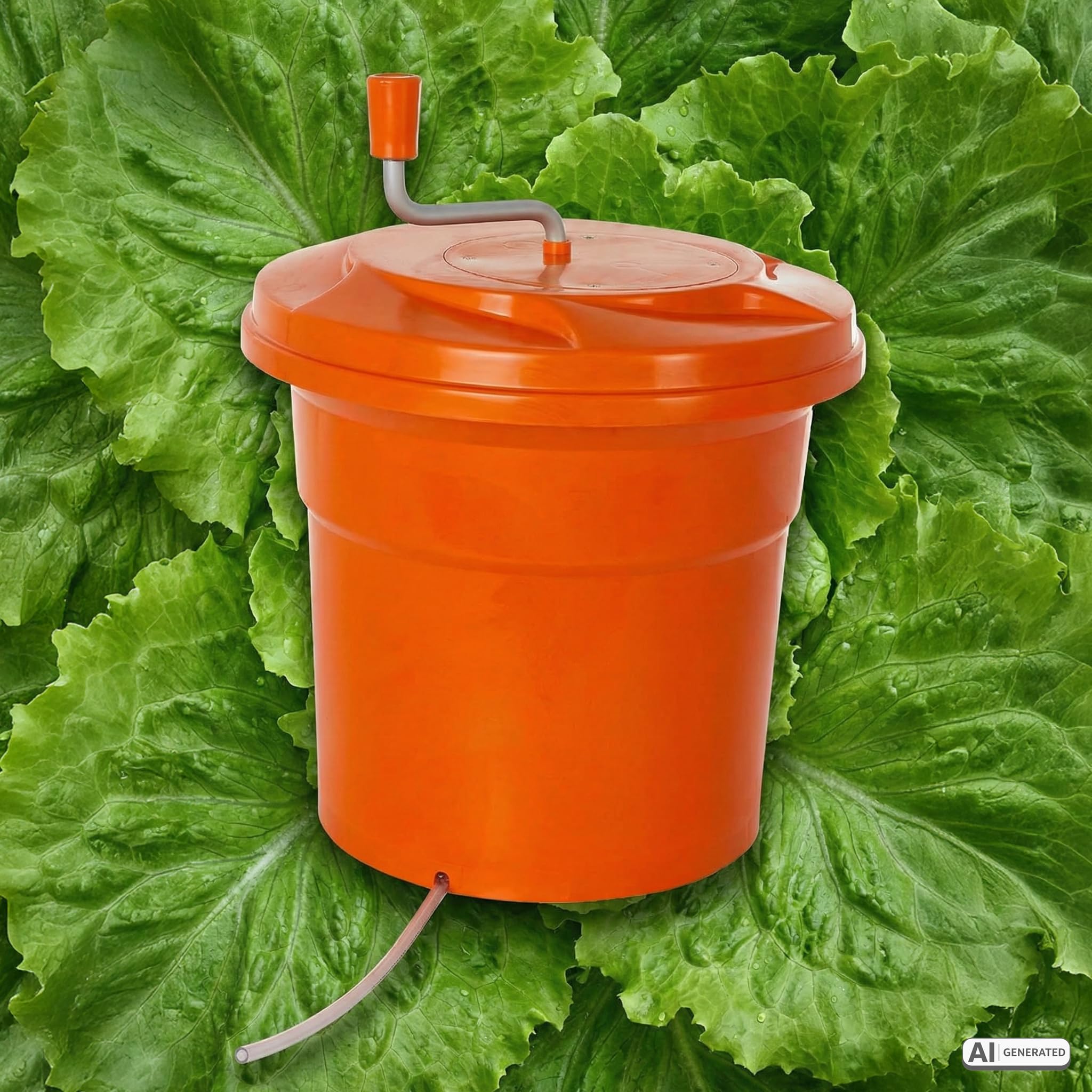SARO RENA 121 Centrifugadora de ensalada, 12 l, 330 mm Ø, engranaje de plástico resistente a los golpes, apto para lavavajillas, soporte antideslizante