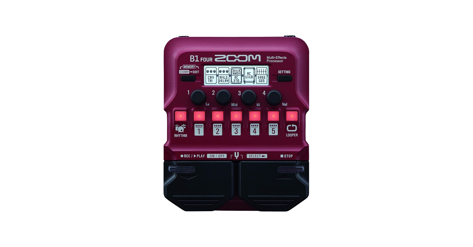 ベース zoom B1 FOUR Amazon.com: Zoom B1 Four Bass Multi-Effects Processor Pedal