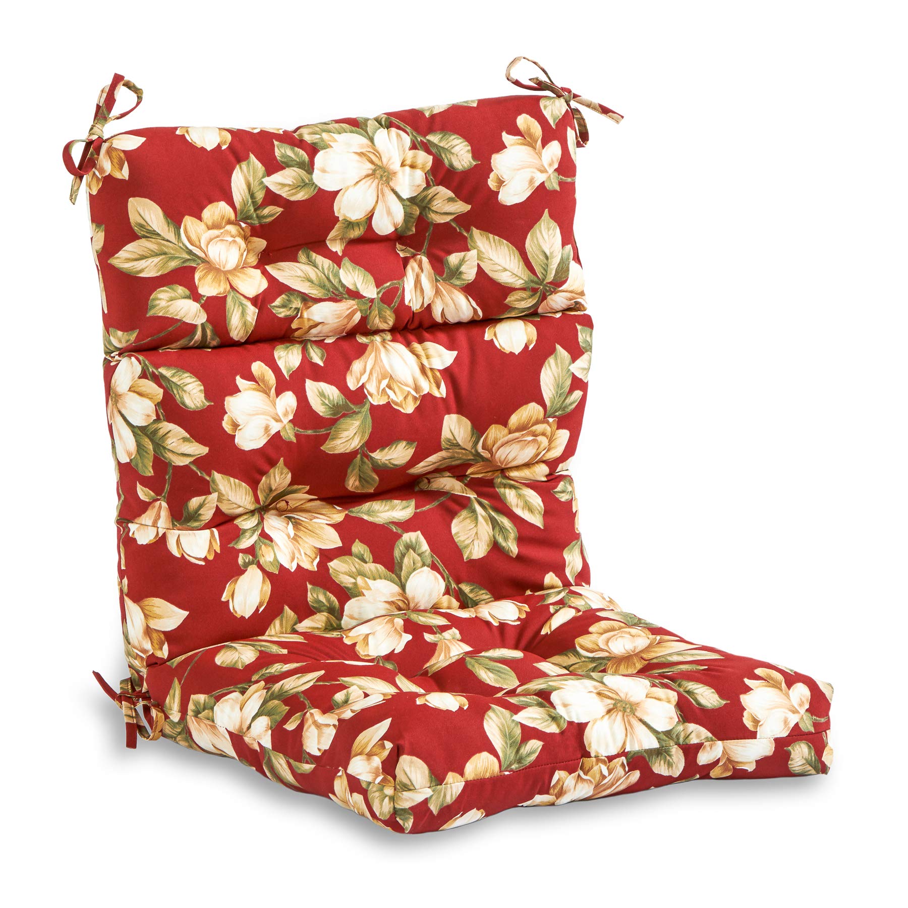 South Pine Porch Outdoor High Back Chair Cushion, 1 Count (Pack of 1), Roma Floral