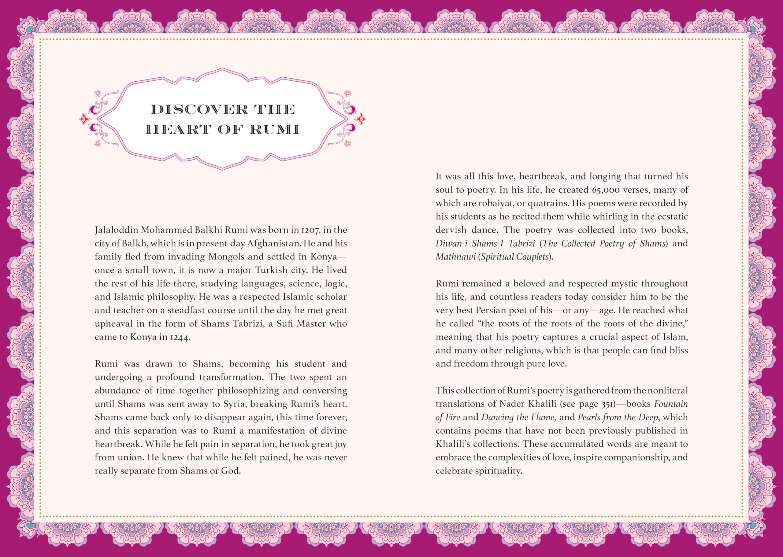 The Heart of Rumi: Poems of Friendship, Love, and Spiritual Reflection
