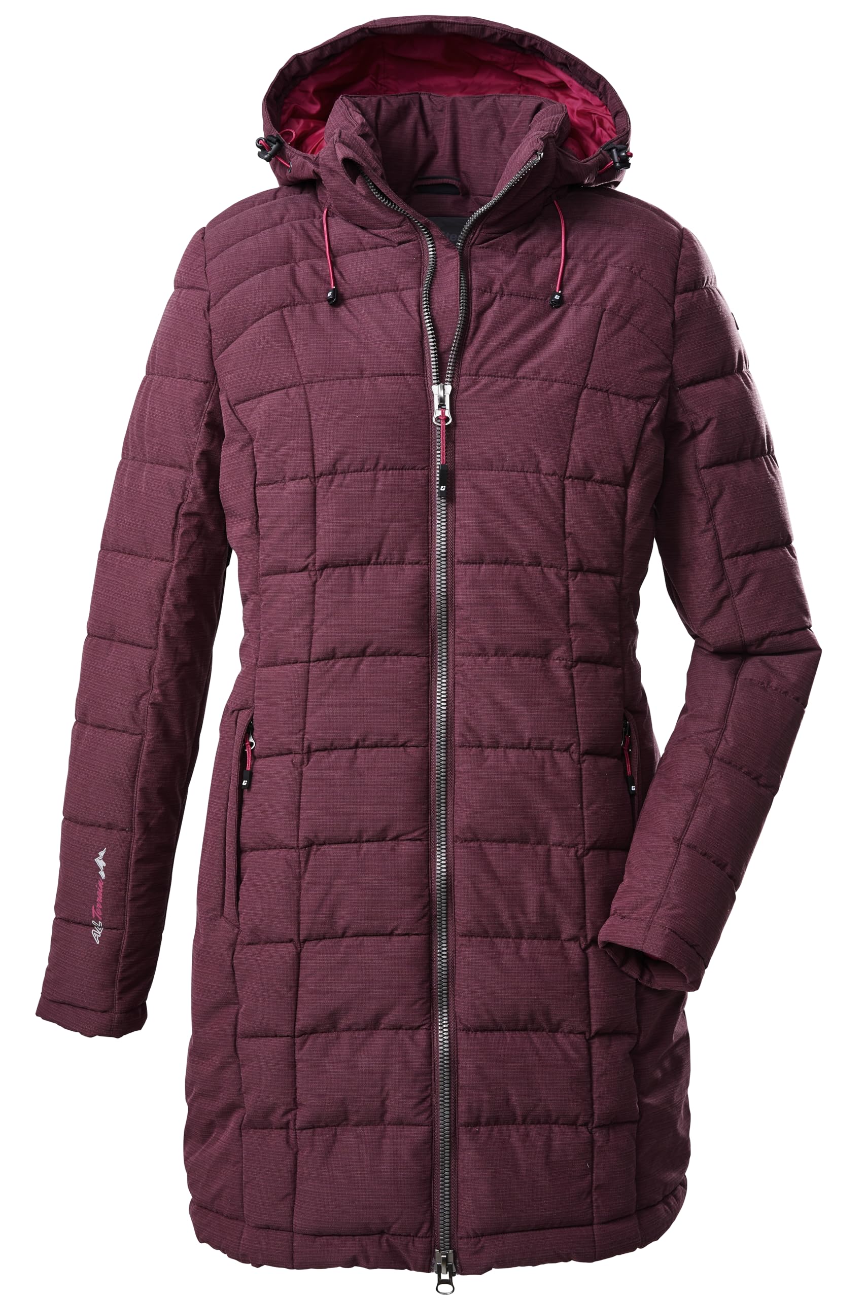 Killtec Damen Skane Wmn Quilted Prk Parka In Daunenoptik Mit Abzippbarer Kapuze