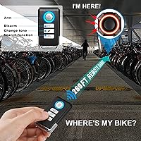 Vista 6 de WSDCAM Luz trasera inteligente con alarma de bocina, encendido/apagado automático USB C recargable impermeable luz trasera para bicicleta