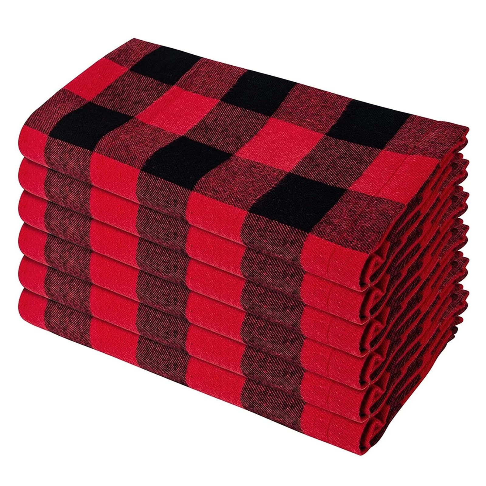 Napkins Set Of 6 40x40cm Tablecloth Napkins Polyester Thickened Pads, Reusable Kitchen, Dining, Holiday Decorations(Color 03)