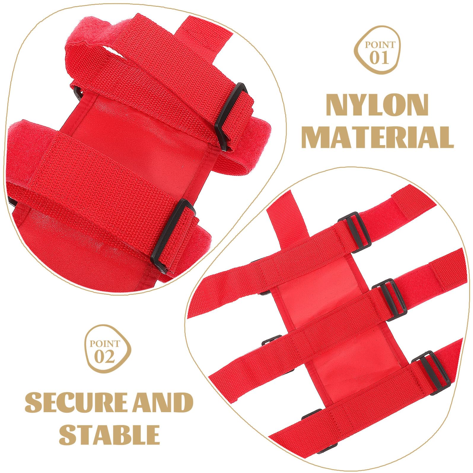 4 Piezas Soporte para Extintor de Coche de Nylon Resistente Correa de Montaje Segura y Fácil Instalación Compatible con Varios de Vehículos Fijación Antideslizante para Mayor