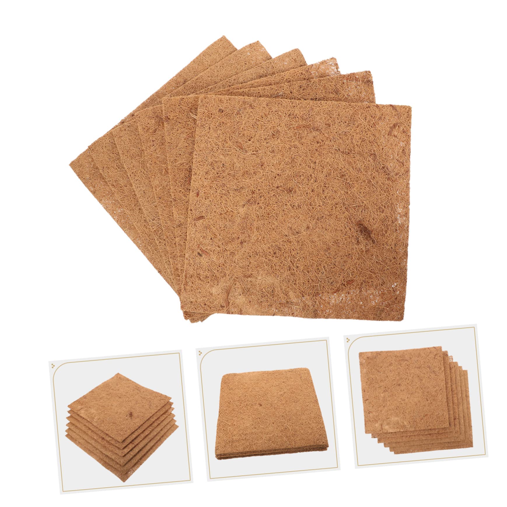 minkissy 18 tapetes de reptiles útiles para huevos de mascotas, almohadilla de cría de huevos, terrarios, almohadillas de cría multiusos, alfombrilla de pollo natural, contenedor de terrario,