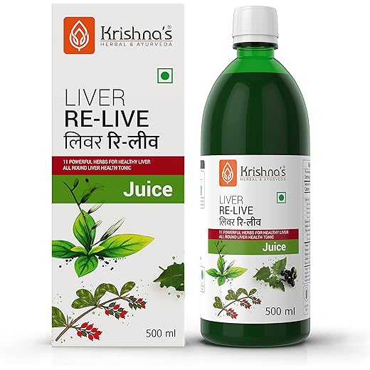 Krishnas Liver Boost Juice 500ml Pack - Supports Liver & Dig