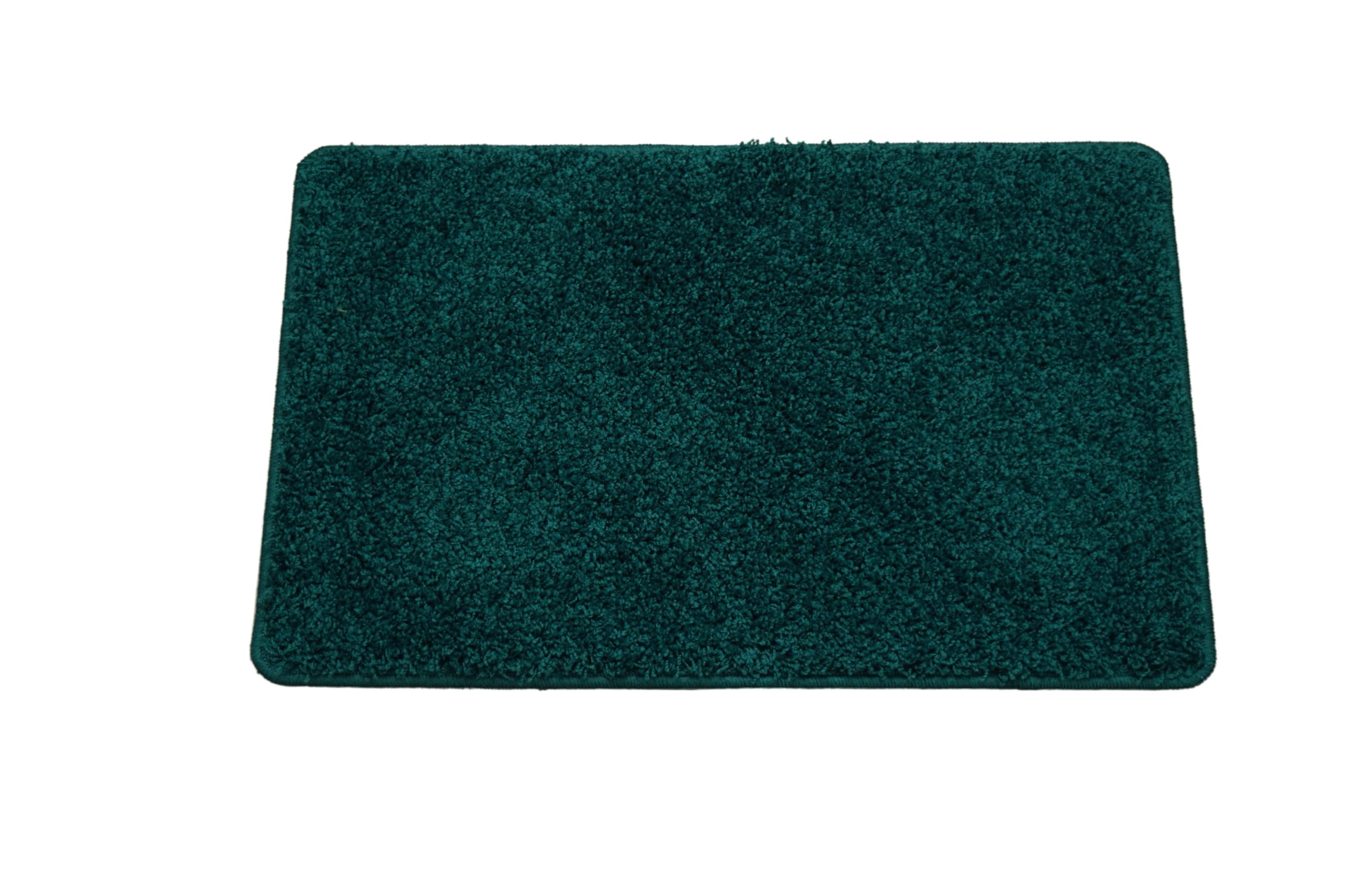 SrS Rugs® Non Slip Bath Mat - Super Soft Machine Washable Rug - Multiple Colours & Sizes (Dark Green, 66cm x 120cm) — image 1