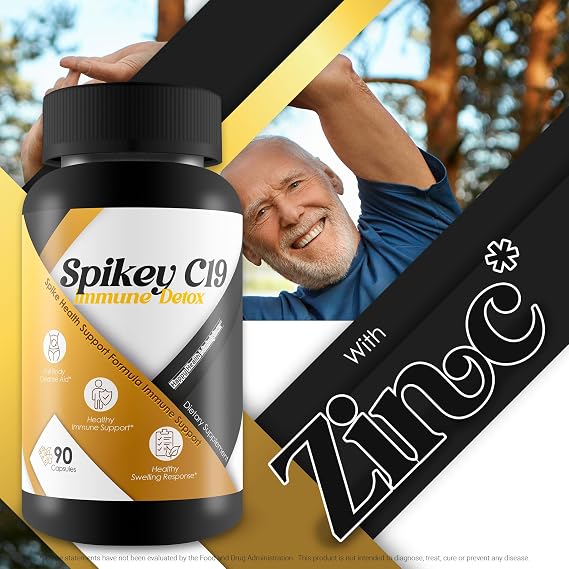 Spikey C19 Immune Detox - Our Best D Immune Spike Detox Spike Support Formula - Vitamin C Immunity Boost Pills - Feel The Wellness Spike Support The Wellness