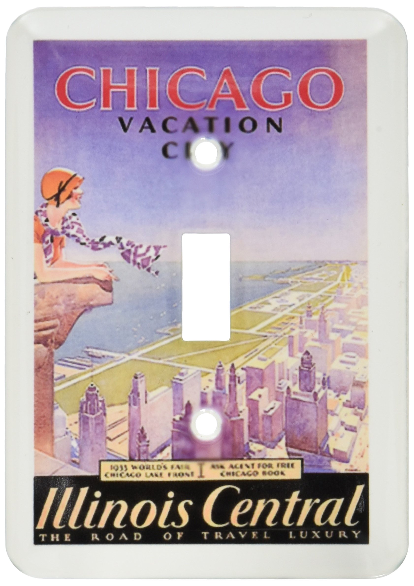 Interrupteur de Chicago Worlds Fair 3dRose lsp_130400_1 vintage