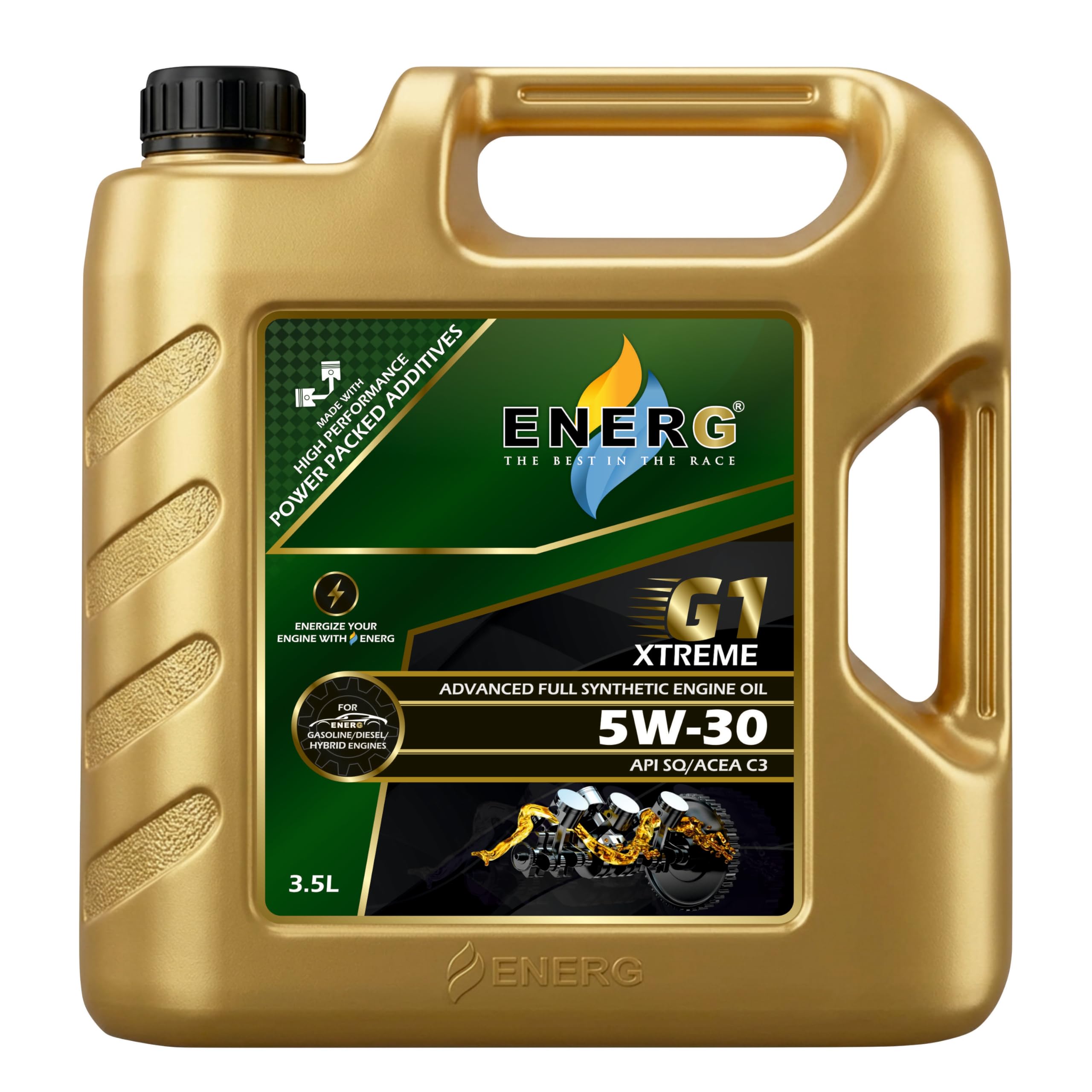 ENERG G1 XTREME 5W-30 Fully Synthetic Engine Oil 3.5L | API SP ACEA C3 | For Petrol, Diesel & CNG Cars | Smooth Performance & Engine Protection-image-47