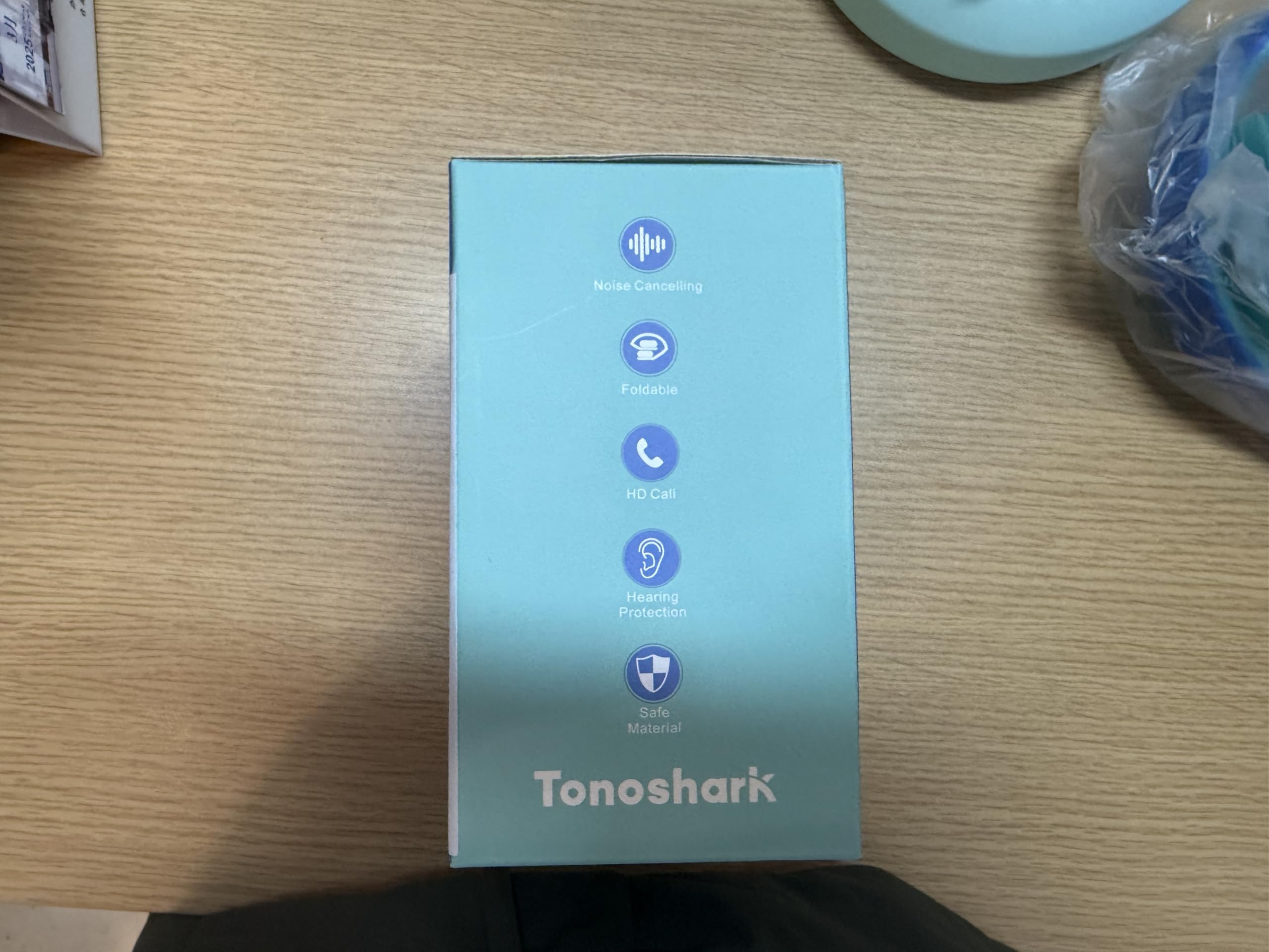 Tonoshark Noise Cancelling Kopfhoerer Kinder | 60h Spielzeit | Kopfhörer Kabellos Bluetooth Kinder, Over-Ear Kinderkopfhörer Bluetooth Mit Mikrofon (Dunkelblau) - Für Schule/Reisen | Inkl. Tragetasche