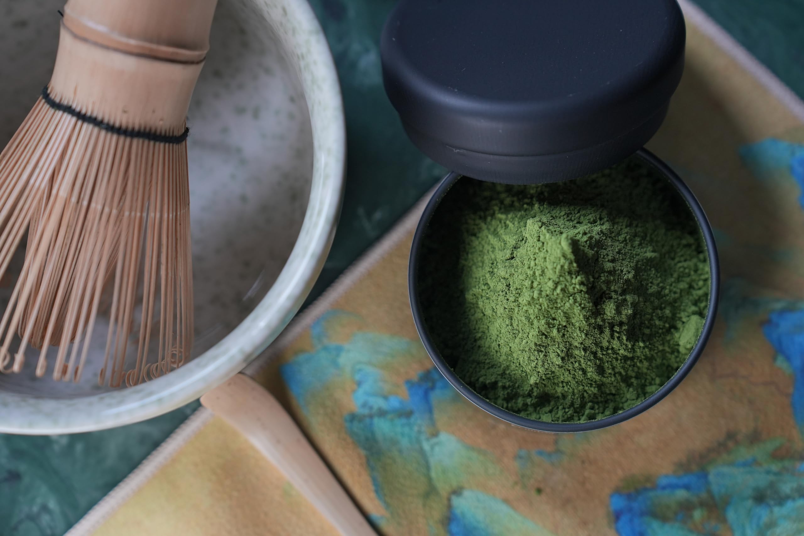 Matcha Ceremonial Grade aus Japan 100g Beutel – 100% Natürliches Matcha Pulver, handgemahlen aus Erster Ernte, Original Japanischer Grüntee – Reine Qualität und Traditionell