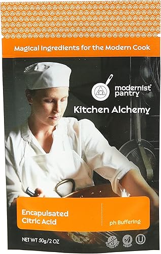 Modernist Pantry Ácido cítrico encapsulado sin gluten vegano - 50g/2oz