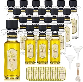 12 Italian Wedding Favor Ideas with Classic and Timeless Style 10 Wenceda 20 Pcs 4 oz Mini Glass Olive Oil Bottles, Empty Sauce Glass Bott...