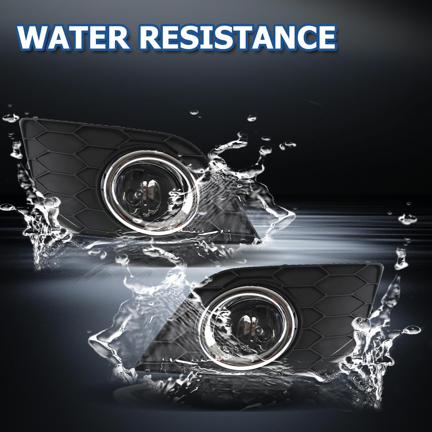 WFLNHB Fog Lights Assembly Replacement for Sentra 2016-2019 with Bulbs Harness Switch Kit Driving Lamps Fog Lights Driver and Passenger Side