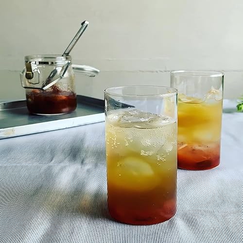 Miniatura 3 de Borosil Vasos para beber, 12 onzas, juego de 6, sin BPA, vasos de borosilicato, juego de vasos de agua transparentes y ligeros, resistentes al olor,