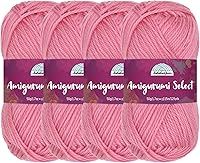 Vista 11 de JubileeYarn Amigurumi Select - Hilo acrílico para bebé, aster, 4 madejas