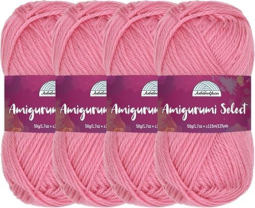 Miniatura 11 de JubileeYarn Amigurumi Select - Hilo acrílico para bebé, aster, 4 madejas