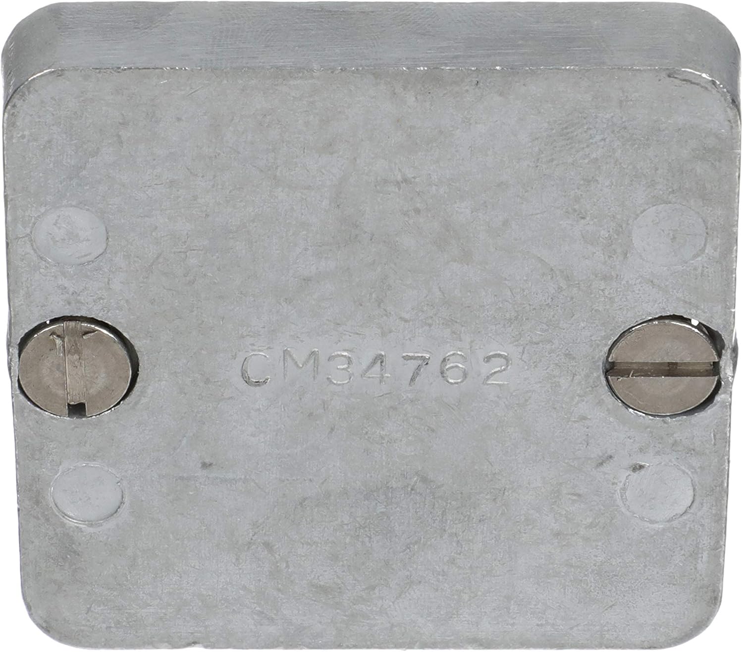 Quicksilver 34762A1 Zinc Anode Plate for MerCruiser TR and TRS Drives, 2.5" x 2.5"