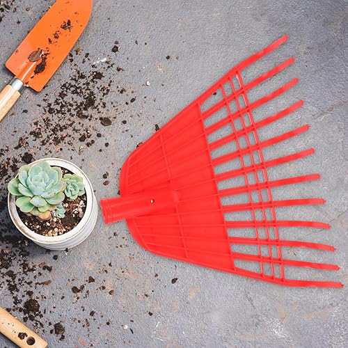 Miniatura 5 de Portable Plastic Garden Lawn Rake Head Replacement with Tines for Efficient Leaf and Grass Removal Lightweight Rake for Outdoor Gardening Farm