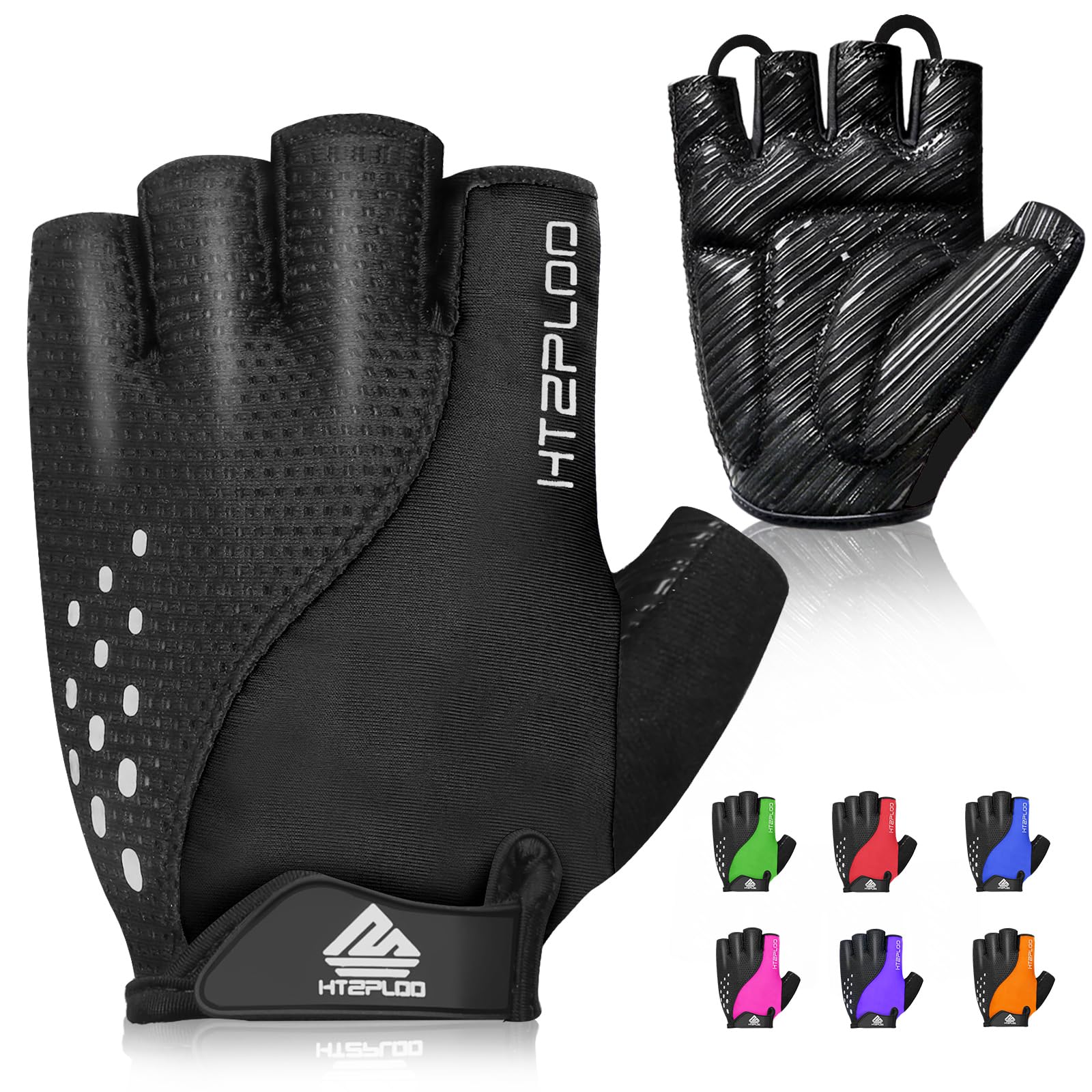 Bike Gloves Cycling Gloves Biking Gloves for Men Women with Anti-Slip Shock-Absorbing Pad Light Weight Nice Fit Half