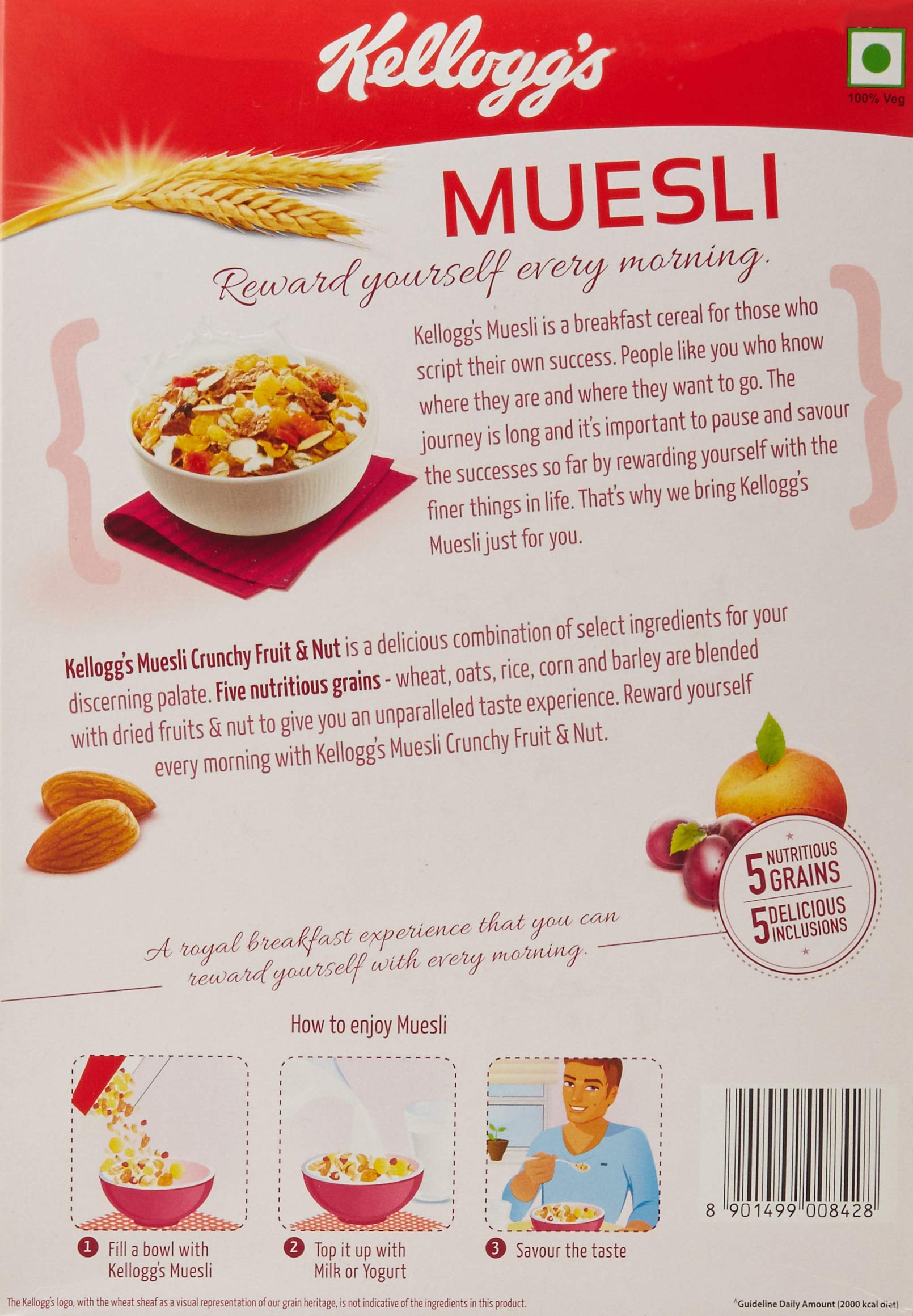 Kellogg's Kellogg’s Muesli Crunchy Fruit and Nut, Multigrain Cereal