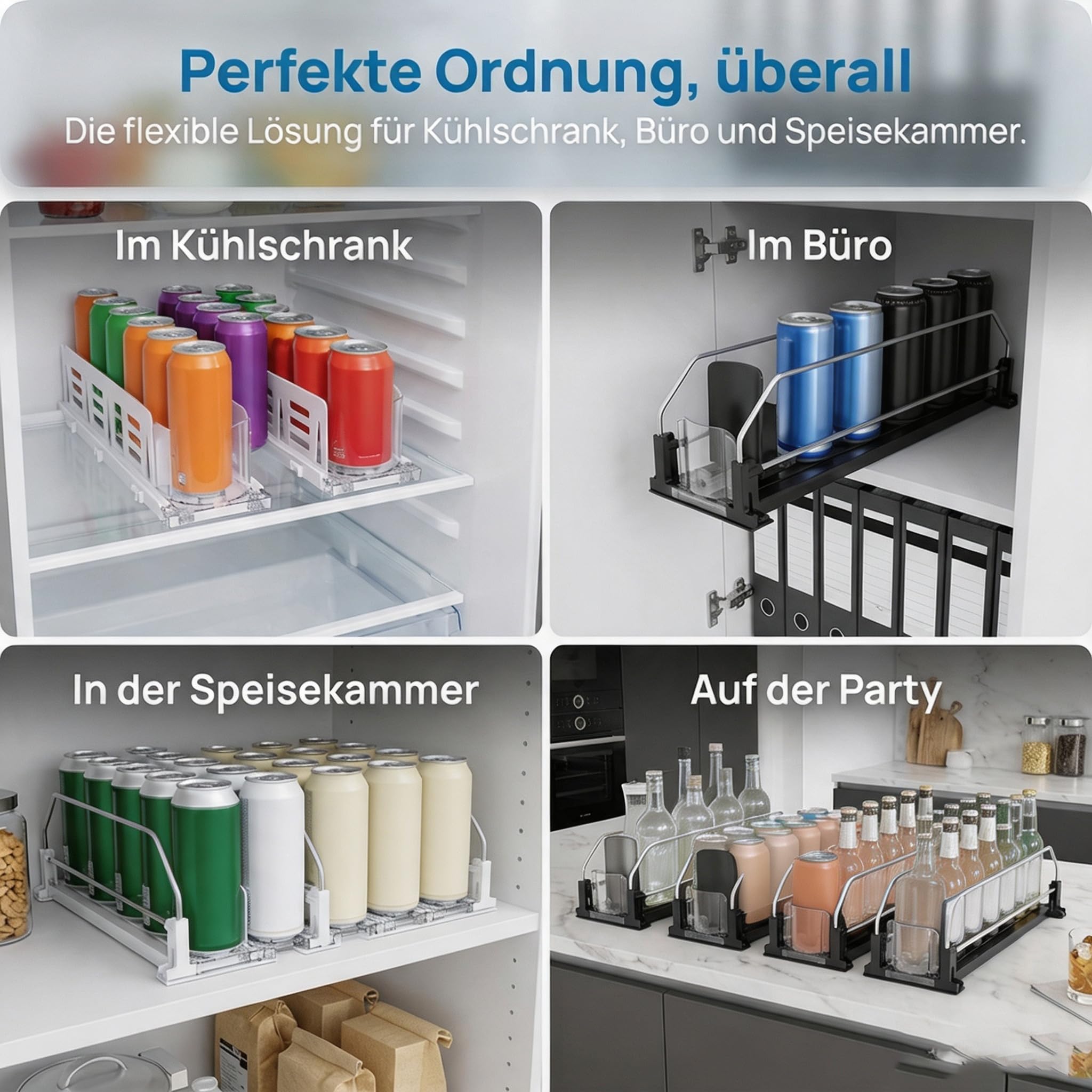 GeträNke Organizer KüHlschrank, 31/38/41cm KüHlschrank Organizer Dosen,3,41