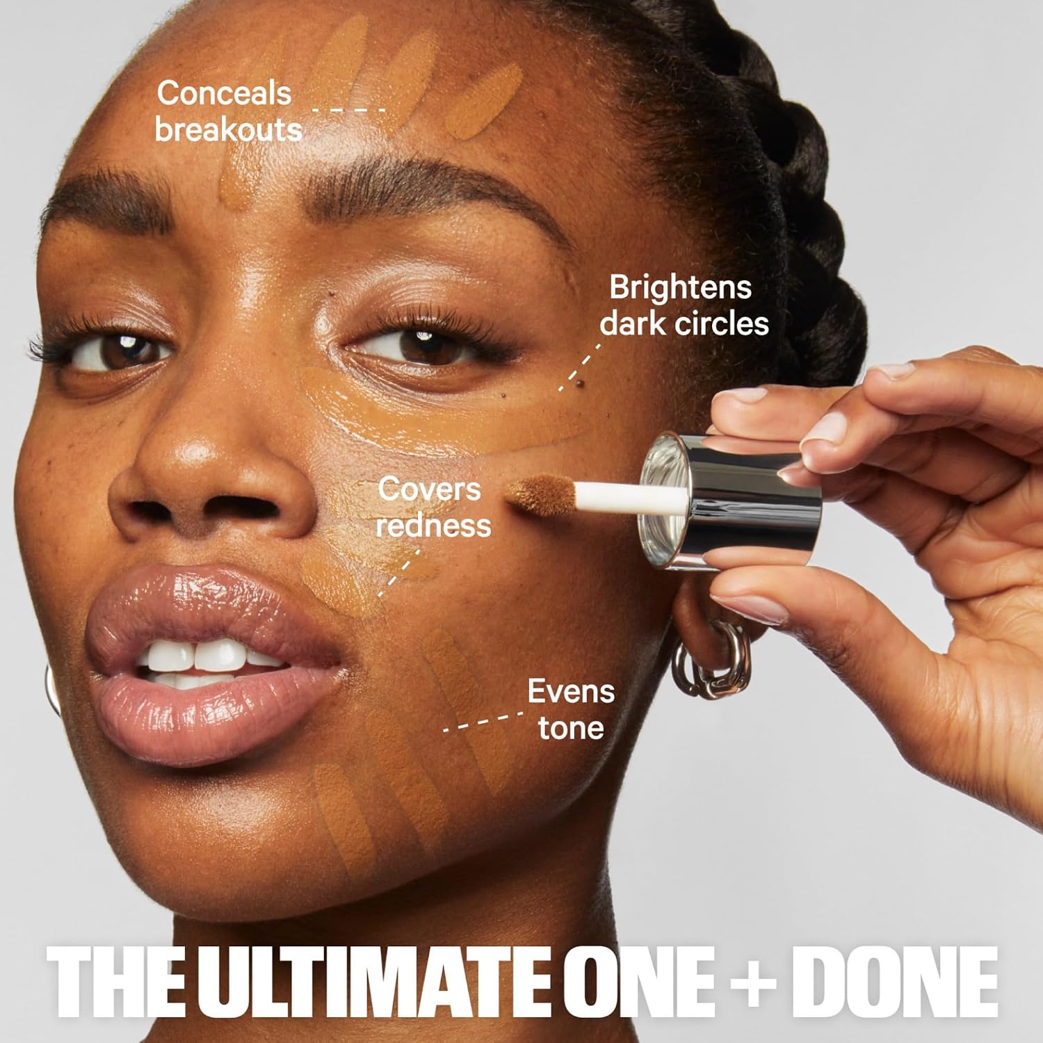 Milk Makeup Future Fluid All Over Cream Concealer - Medium-to-Full Coverage - Up to 12-Hour Wear - Crease-Proof Finish - Vegan, Cruelty Free