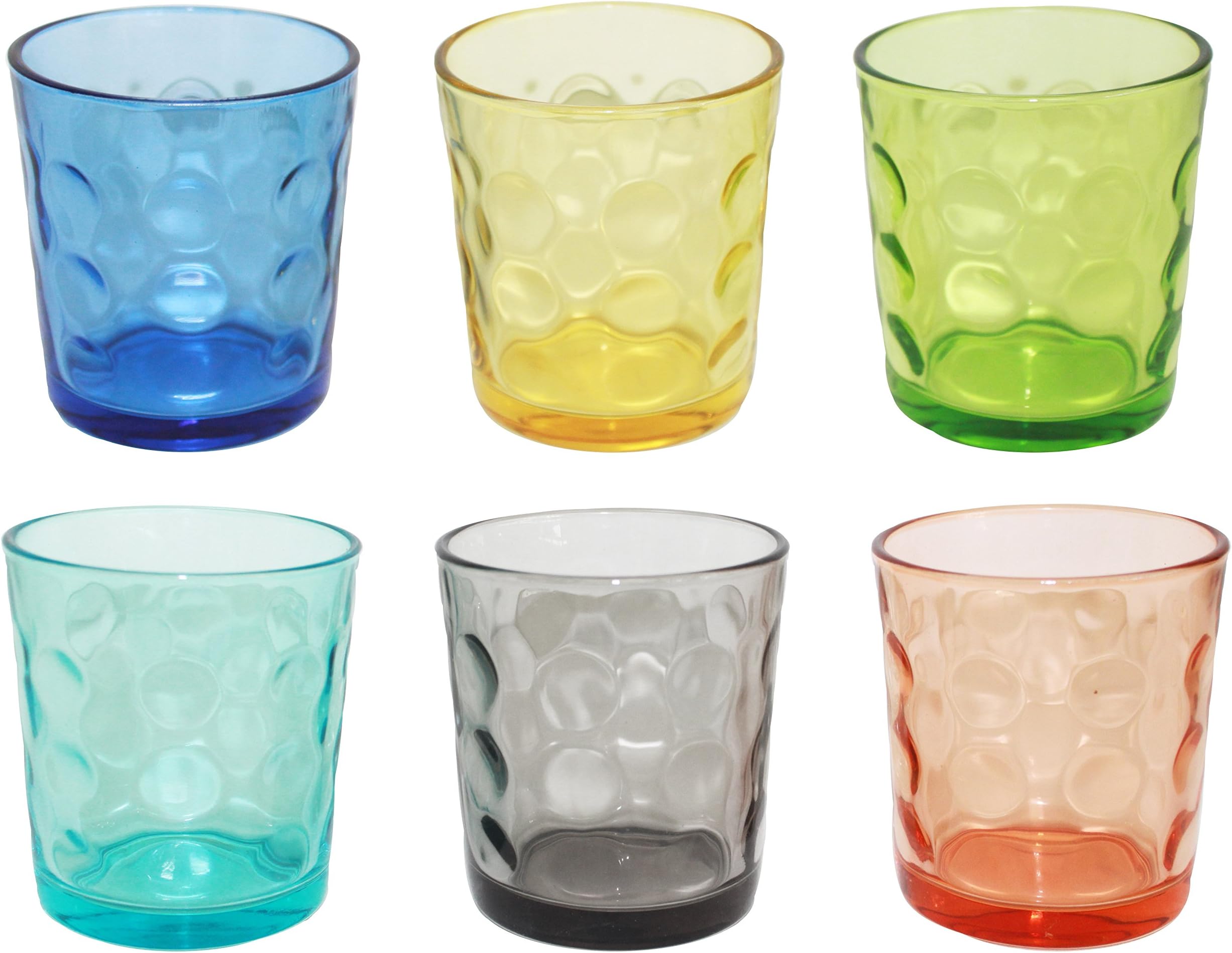 Borella Casalighi Jenny Set of 6 Water Glasses, Assorted Colours, 6 Units
